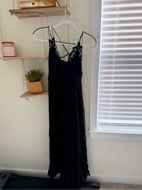 free people there she goes maxi dress Free People There She Goes Printed Maxi Slip CARY LANE